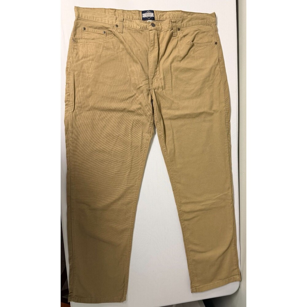 Diamond Gusset Canvas Pants Mens 40x34 NEW w/ Tags Made in USA Khaki Workwear